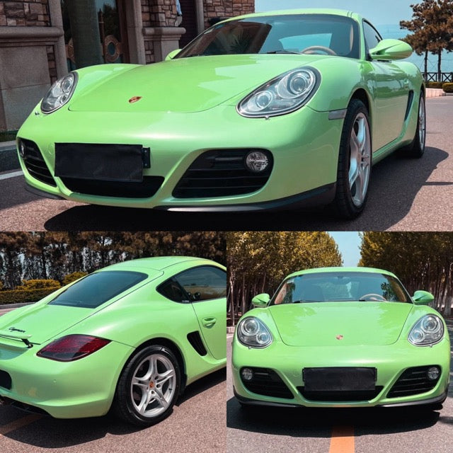 light green car