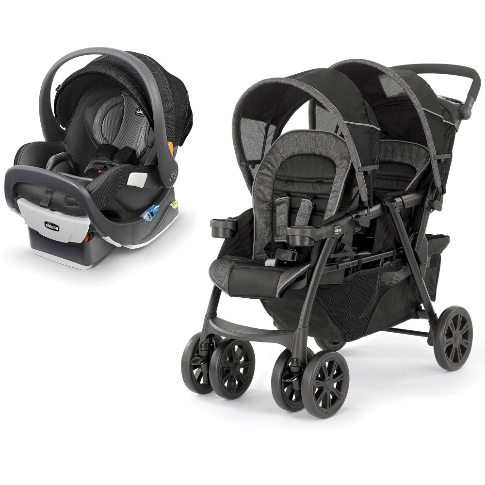 black car seat stroller